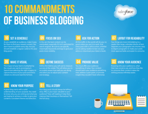 10 Commandments Biz Blogging_Salesforce